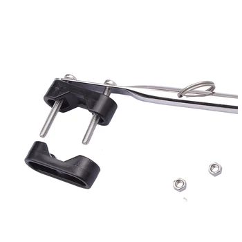 

Flag Pole Yachts Replacement Boat Accessories Hardware Raise Silver Durable Marine Dinghy Kayak Stainless Steel Rustproof