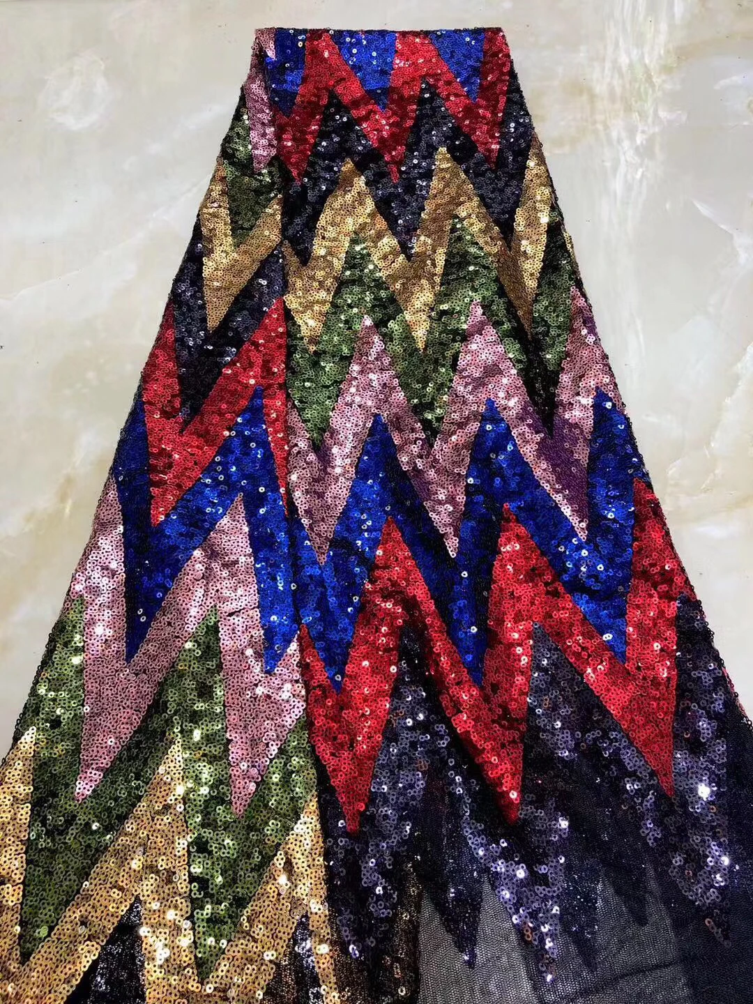 

African Lace Fabric 2022 High Quality Lace Fabric Mesh Mesh Embroidery Sequins Nigeria Lace Fabric SX3538