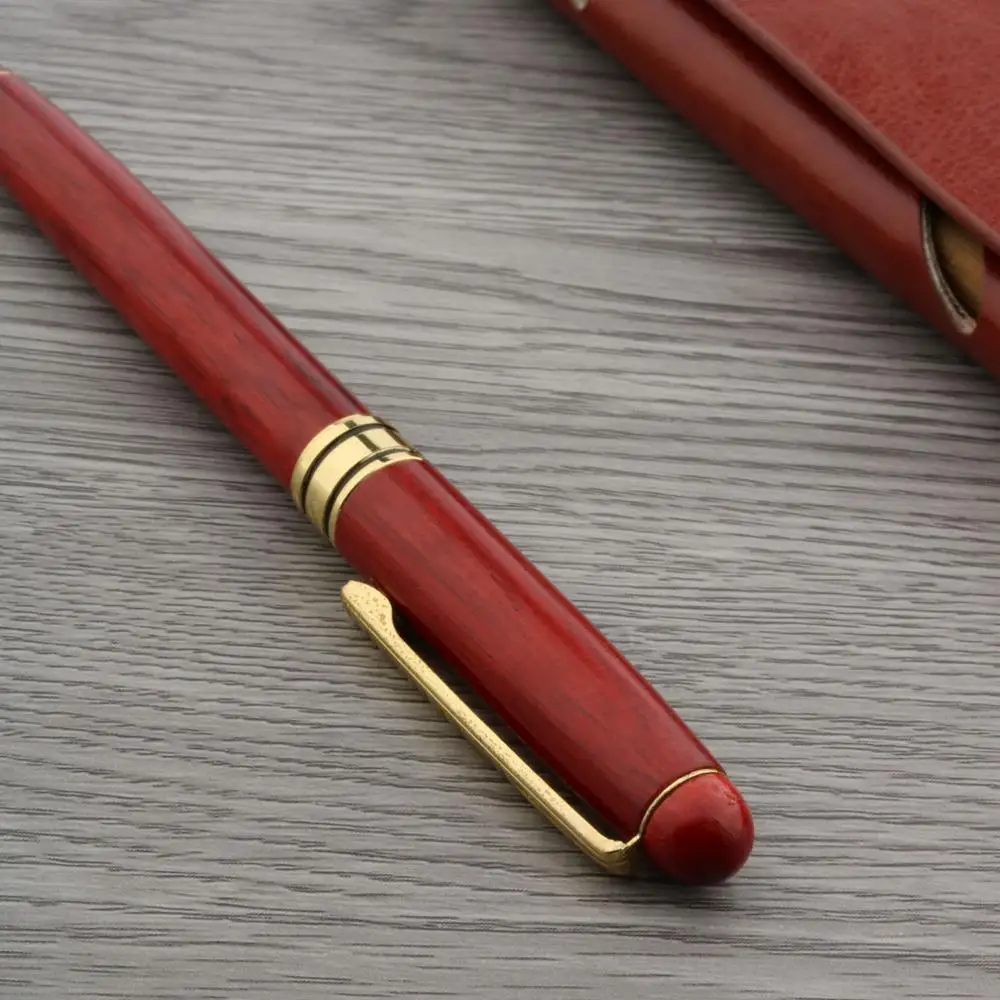 Золотые Аксессуары Ручка роллер 1 шт. красные или белые ивовые деревянные