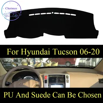 

Customize For Hyundai Tucson 2006-2020 Dashboard Console Cover PU Leather Suede Protector Sunshield Pad