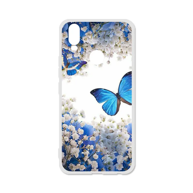 Q047 Мягкий ТПУ чехол для телефона для VIVO Y11 чехол Силиконовый Цветочный окрашенный задний бампер чехол для VIVO Y11 чехол s чехлы Fundas Shell - Цвет: Q047