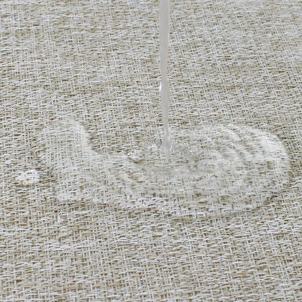 metable Set of 6 Heat-Resistant Placemats Stain Resistant Anti-Skid Washable PVC Table Mats Woven Vinyl Placemats