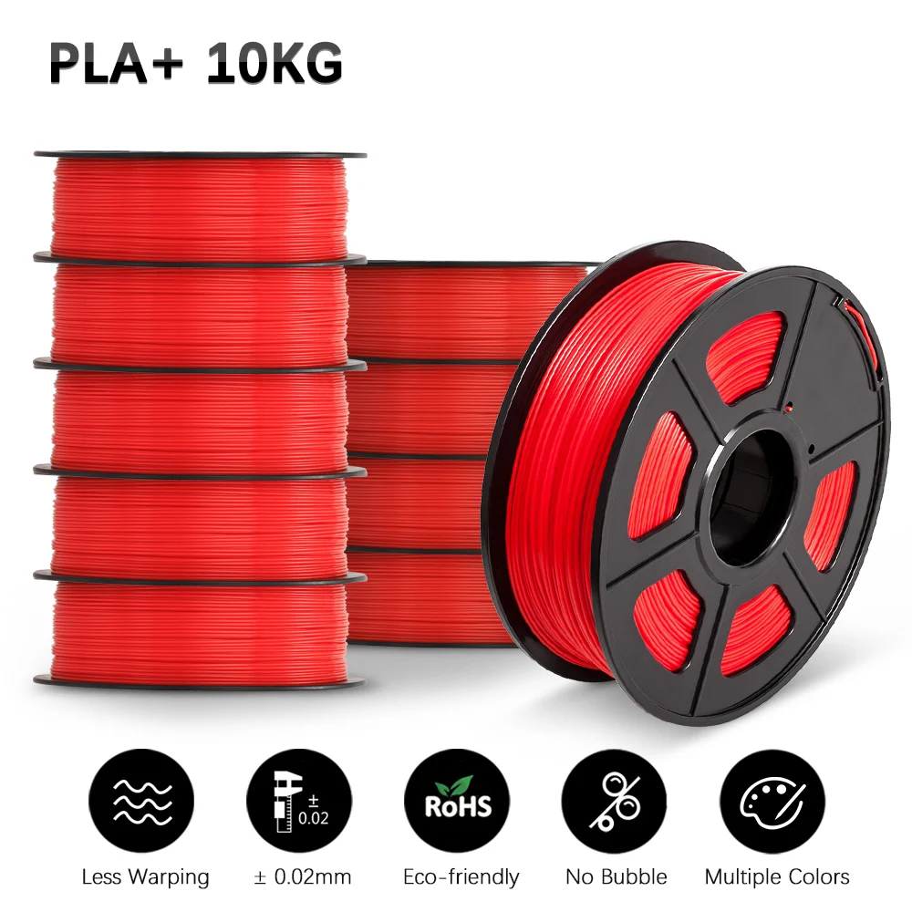 SUNLU PLA 3D Printer Filament 10 Rolls/Set PLA PLUS 3D Filament Bulk Sale 3D Printing Materials For 3D Pen best pla filament 3D Printing Materials