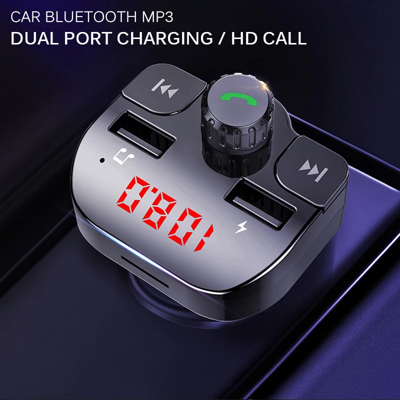 Bluetooth fm-передатчик Автомобильный MP3-плеер двойной USB автомобильный fm-передатчик Bluetooth mp3 HD вызов без потерь звук качественный игрок