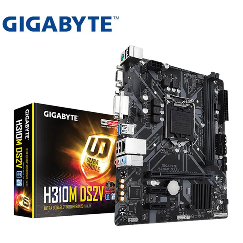 Для Gigabyte GA H310M DS2V оригинальная новая материнская плата Socket LGA 1151 DDR4 USB3.0