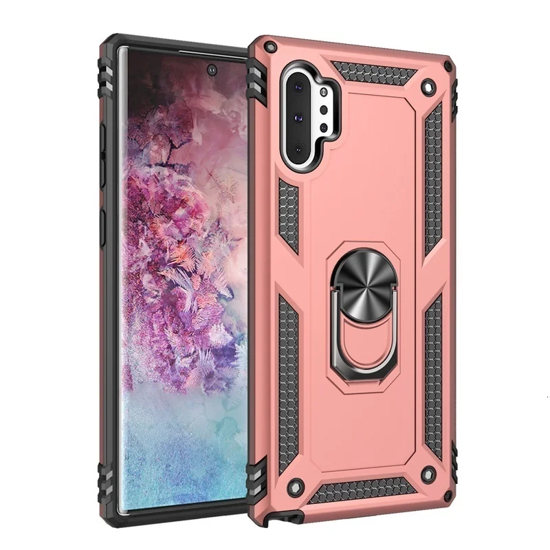 Роскошный бронированный противоударный чехол для samsung Galaxy S10e S10 S9 S8 Note 9 8 10 A7 A6 A8 A9 J6 плюс покрытие автомобиля держатель кольцо чехол