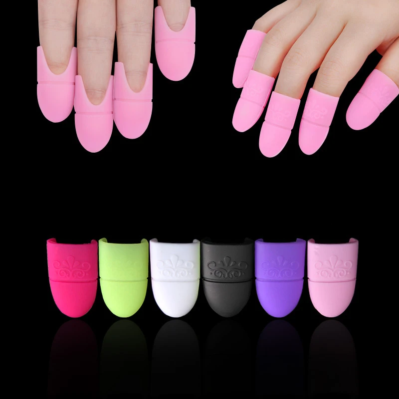 Degreaser-Clip Manicure-Tools Nail Uv-Gel-Nail-Polish Clean Silicone Remover Soaker-Caps
