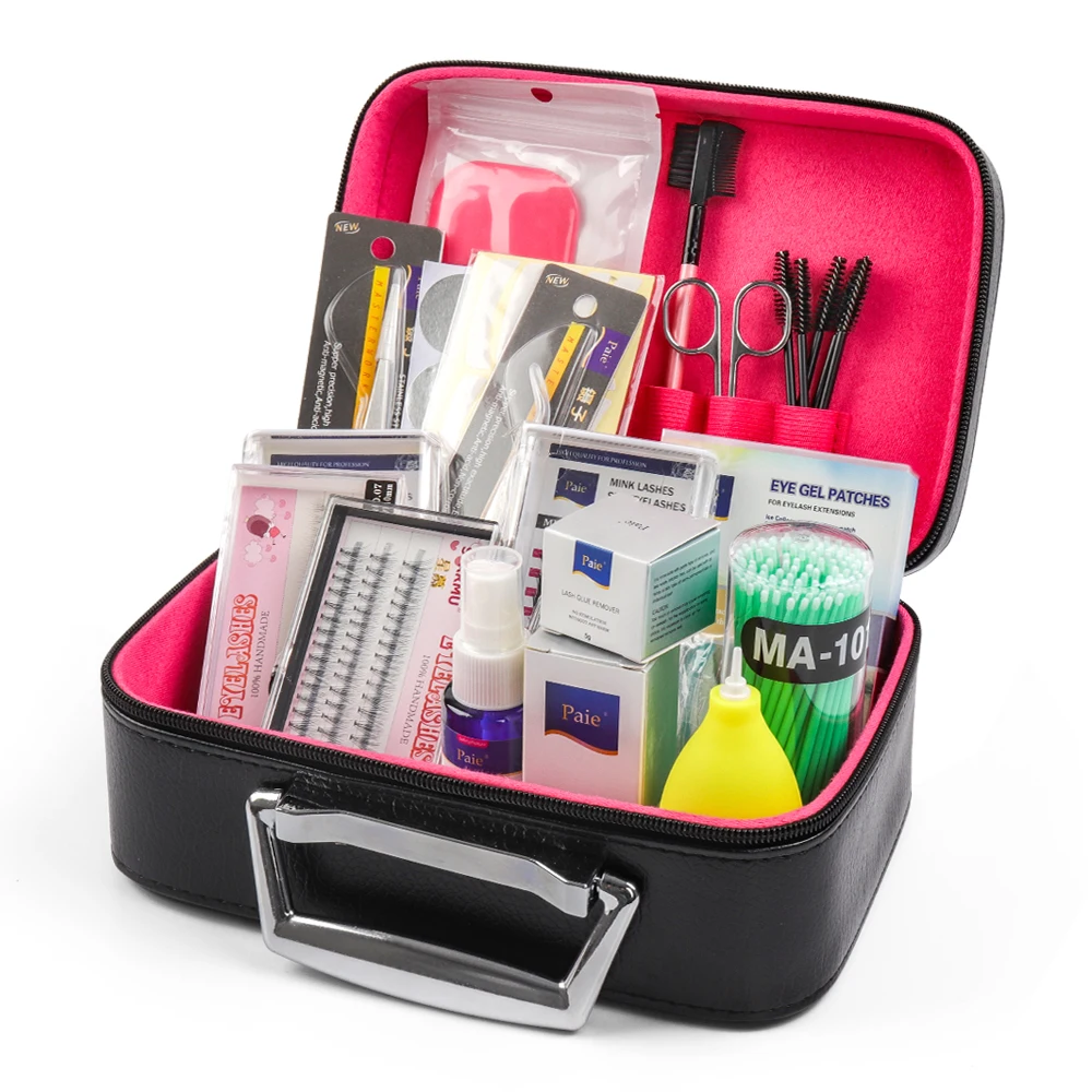 22pcs Professional False Eyelashes Extension Kit Mink Eyelashes with Case No Stimulating Glue Easy Grafting Eyelash Makeup Tools 22pcs Professional False Eyelashes Extension Kit Mink Eyelashes with Case No Stimulating Glue Easy Grafting Eyelash Makeup Tools