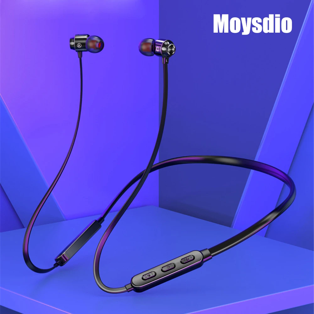 

M9 Hanging Neck Bluetooth Stereo Headset In-ear Earphone Sports Neck Hanging Running for All Smart Phone