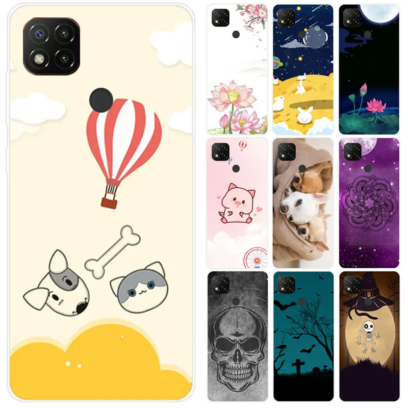 

Xiaomi Redmi 9C Case Fashion Soft Silicone Shockproof Phone Case For Redmi 9C 9 C Cartoons Painted Protection Back Cover 6.53"