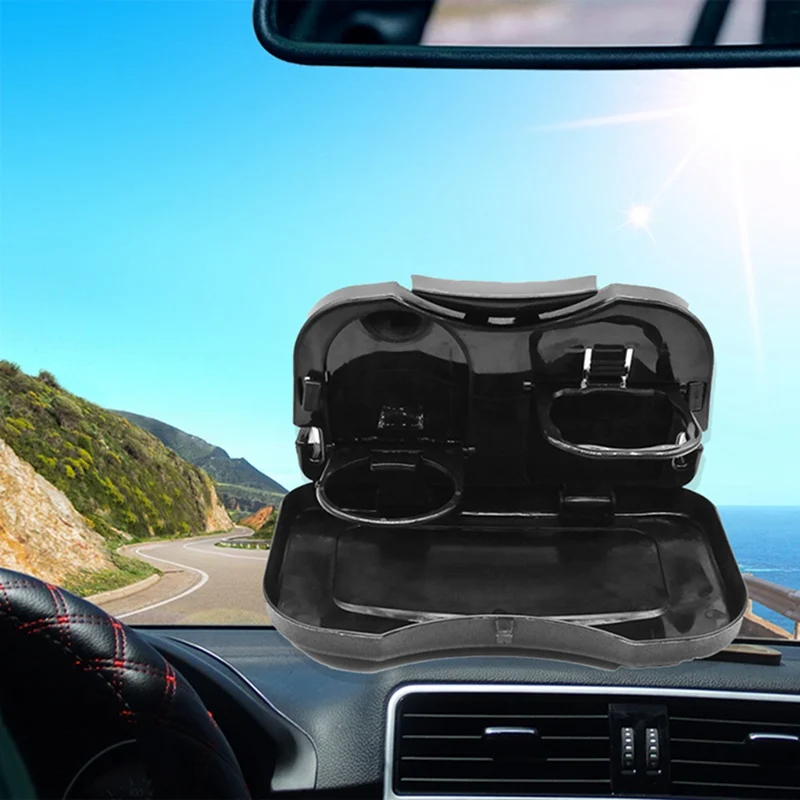 

Foldable Auto Car Back Seat Table Drink Food Holder Cup Tray Stand Desk Tools Organizer Rack