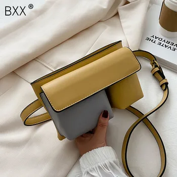 

[BXX] Small PU Leather Hand Bags For Women 2020 Autumn Winter New Chest Waist Bag Female Fashion Travel Crsoobody Bag HN971
