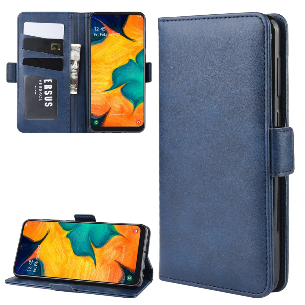 

Luxury Retro Slim Leather Flip Cover Case For Samsung Galaxy A30 A40 A50 Wallet Card Slot Stand Magnetic Book Cover Phone Cases