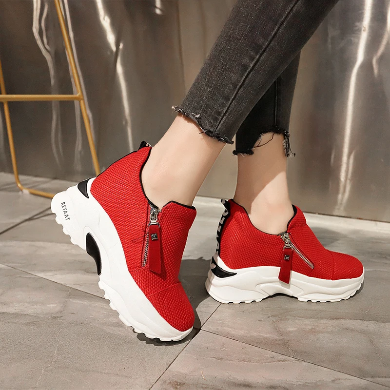 Модные женские кроссовки Коллекция 2020 года Повседневная обувь Женские Белые на