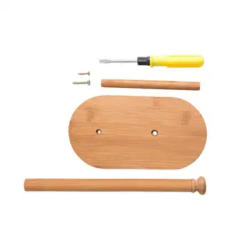 

Nan Bamboo Wood Japanese Roll Paper Towel Vertical Napkin Long Paper Towel Shelf Bamboo Paper Holder Supplies