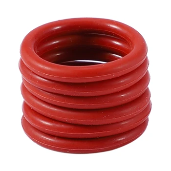 

19 mm x 2.5 mm Silicone O Ring Oil Sealing Washers Red 10 pcs
