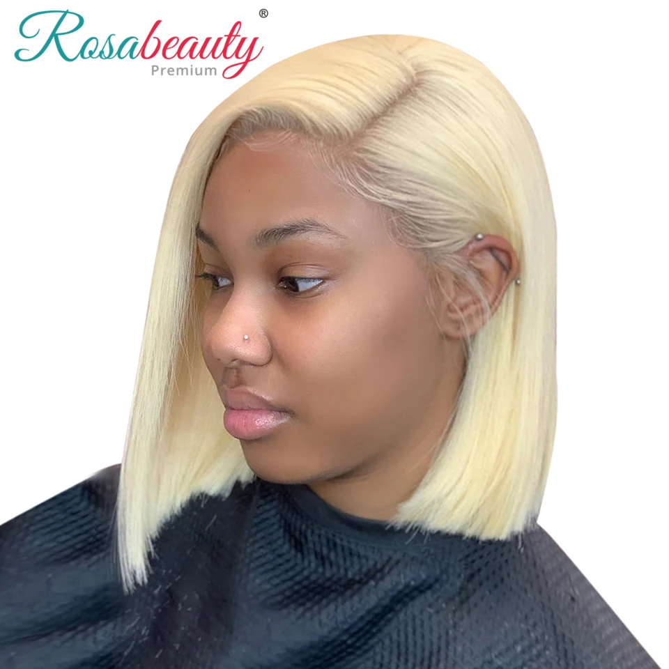 

Melodie 613 Blonde Short Bob Lace Front Human Hair Wigs Brazilian Straight Frontal wig For Black Women Hd Full