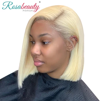 

Melodie 613 Blonde Short Bob Lace Front Human Hair Wigs Brazilian Straight Frontal wig For Black Women Hd Full
