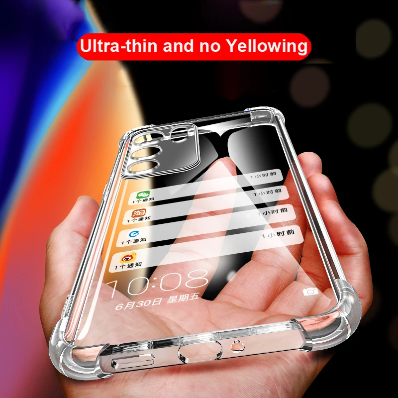 Shockproof Airbag Case For OPPO Reno 7 5G 6Z 6 Pro Plus Transparent Clear Phone Back Cover For OPPO Reno 6 4G 7 Global Funda best case for oppo cell phone