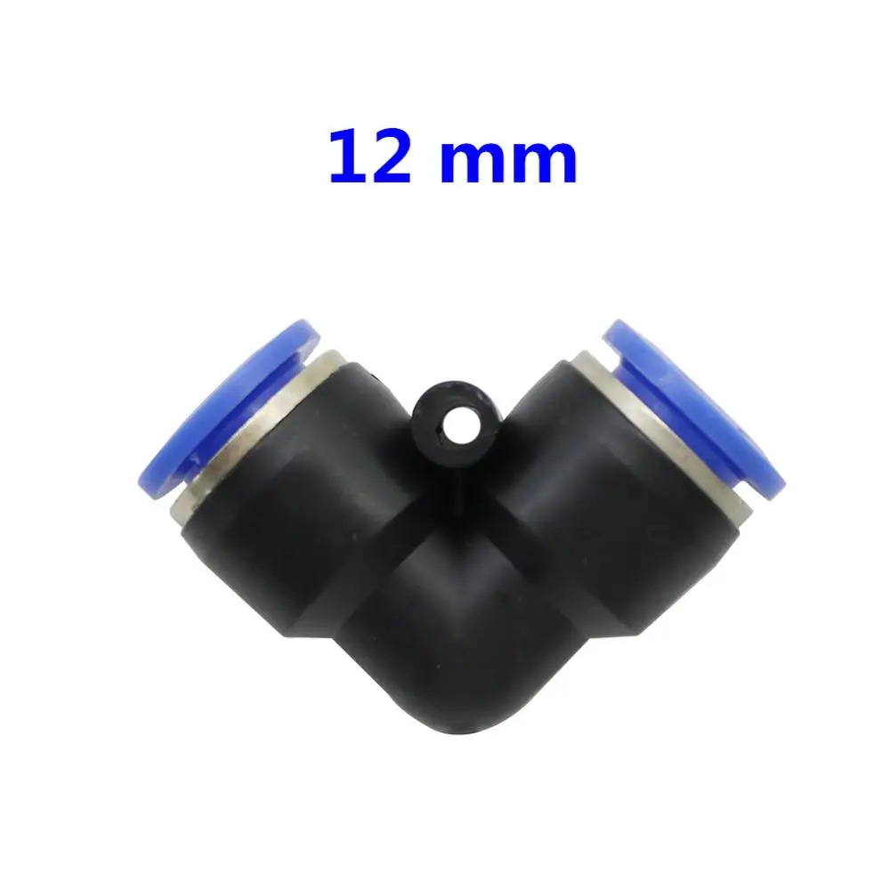 12mm Внешний Диаметр 4/6/8/10/12/14/16 мм трубы Интерфейс без шнуровки стопорное колено быстрый разъем пневматический орошения сада быстроразъемные соединения - Цвет: 12mm