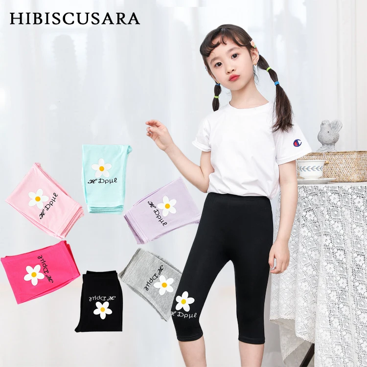 Leggings estivi per bambina pantaloni Skinny per bambini pantaloni Slim in  cotone modale ragazza fiore Leggings elasticizzati sottili abbigliamento  Casual lunghezza al ginocchio|Leggings| - AliExpress
