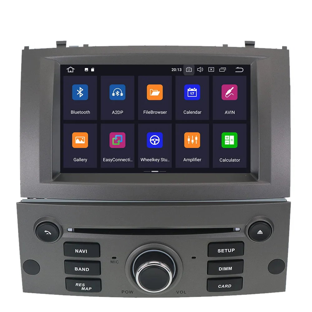 Perfect Android 9 8 Core 4+46 GB With DSP For Peugeot 407 2004-2010 Car GPS Navi Radio Screen android Display Car multimedia player DVD 1