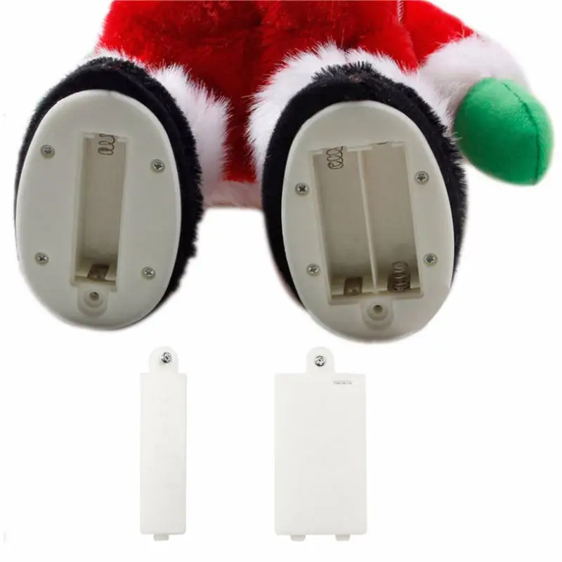 Christmas Ornaments Home Decor Party Decoration Standing Electric Santa Claus Sing Dance Doll Birthday Gifts Toys For Kids