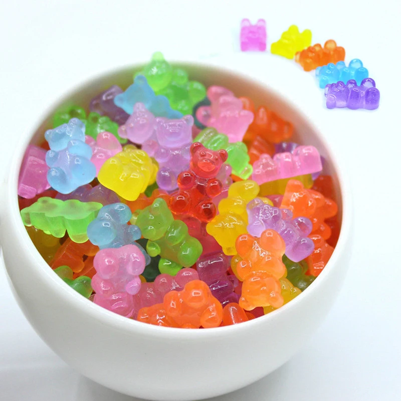 

Miniature Mini Food Fruits and Vegetables Kitchen Toys Resin Fake Food Simulated Bear Model Toy for Doll Children Kids Toys E