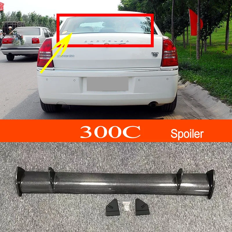 

300C реальное углеродное волокно/FRP GT стиль автомобиль-Стайлинг спортивный Фотофон для Chrysler 300C седан