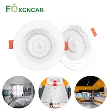 Датчик движения человека светодиодный потолочный светильник PIR сенсор кухня ресторан ванная комната балкон Точечный светильник для спальни холодный белый теплый белый