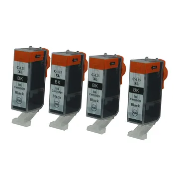 

pgi 125xl cli 126xl Black Color Printer Ink Cartridges Compatible for Canon Pixma MG6110 MG6210 IP4810 IP4910 IX6510 MG5210