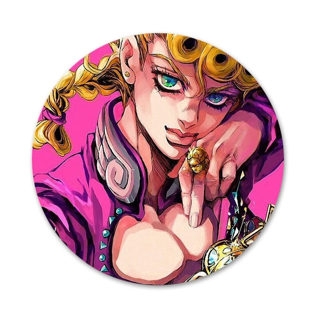 JoJo's Bizarre Adventure-Tinplate Badge, Laser Glass Badge, Animação  Periférica Broche, Botão Macio Pin, Acessórios Saco, Atacado - AliExpress