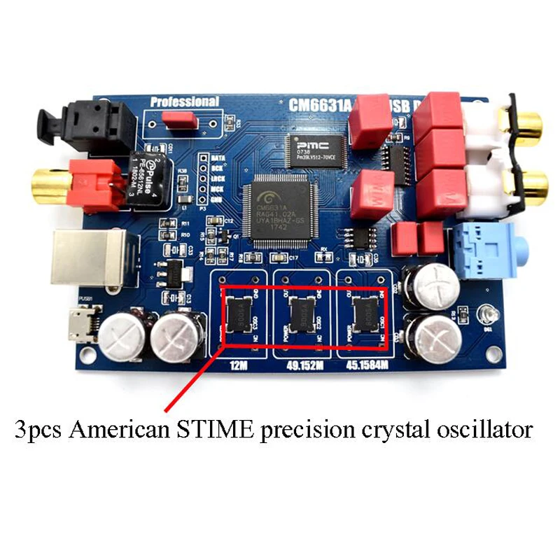 Последняя Hi-Fi аудио CM6631A цифровой интерфейс 32/24Bit 192K USB I2S ...