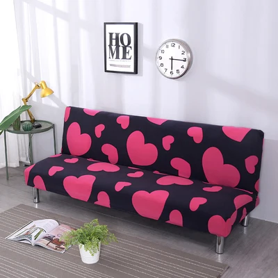 All-inclusive Folding Sofa Bed Cover Tight Wrap Sofa Towel No armrests Tight Wrap Sofa Cover loveseat for Living Room - Цвет: 1