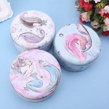 Портативная круглая жестяная коробка для чая, конфет, печенья, ювелирная монета, контейнер для хранения, чехол, органайзер для свечей, свадебные подарки