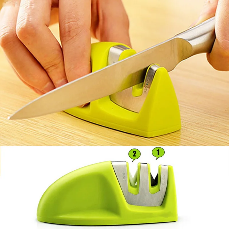 

Urijk 1PC Kitchen Accessories Mini Knife Sharpener Two Stages (Diamond & Ceramic) Sharpening Tools Household Knife Sharpener