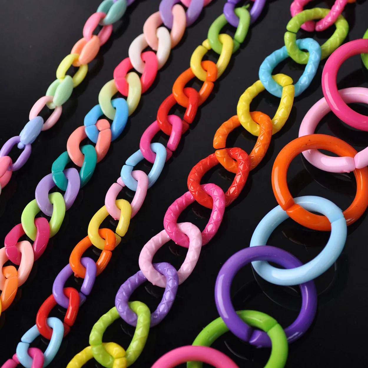 Acrylic Link Rings Connectors Jewelry Making Acrylic Acrylic Rings