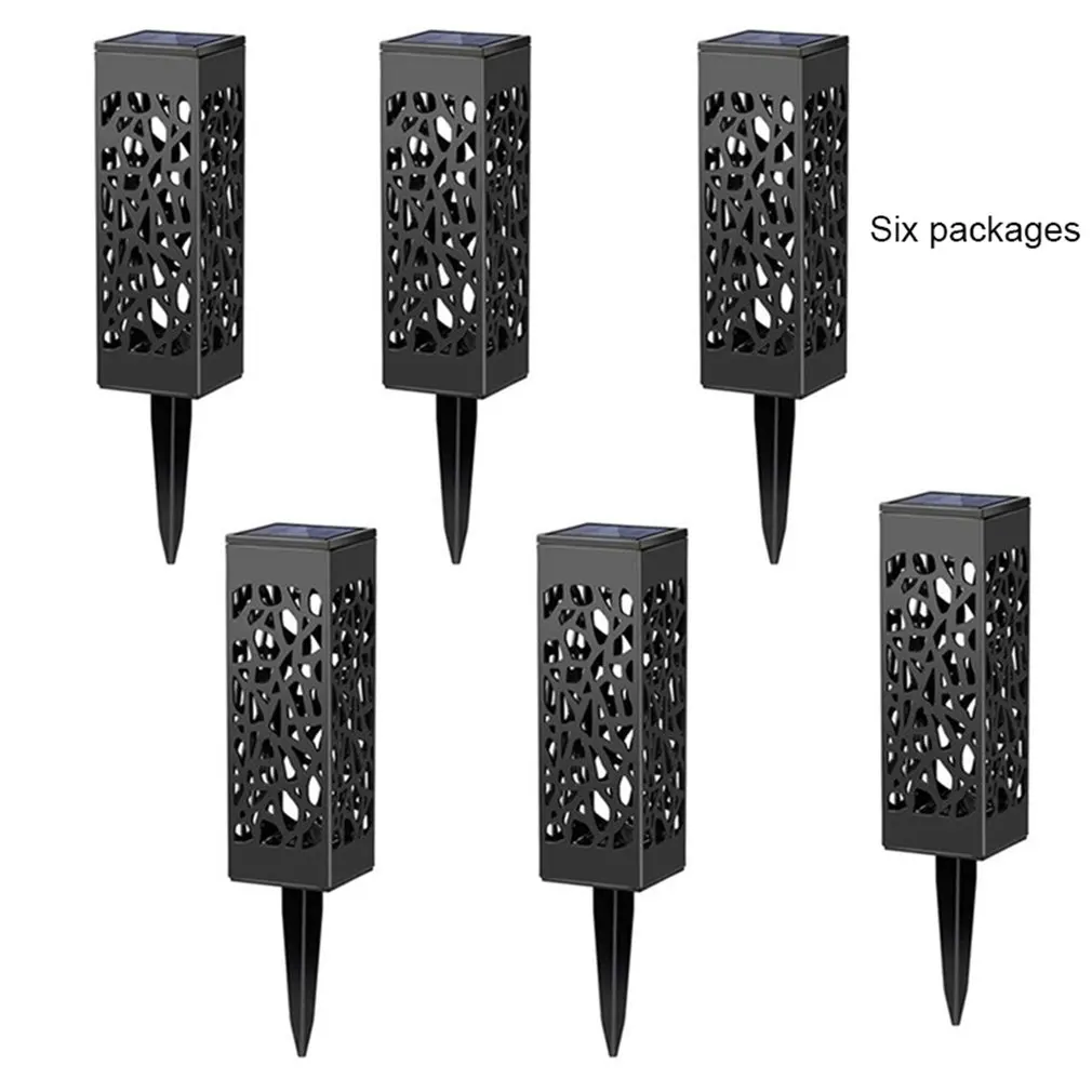 

6PCS Hollow Out Solar Light Bulb Outdoor Solar Lights Waterproof Landscape Light Energy Lamp Outdoor Garden Yard Light Set