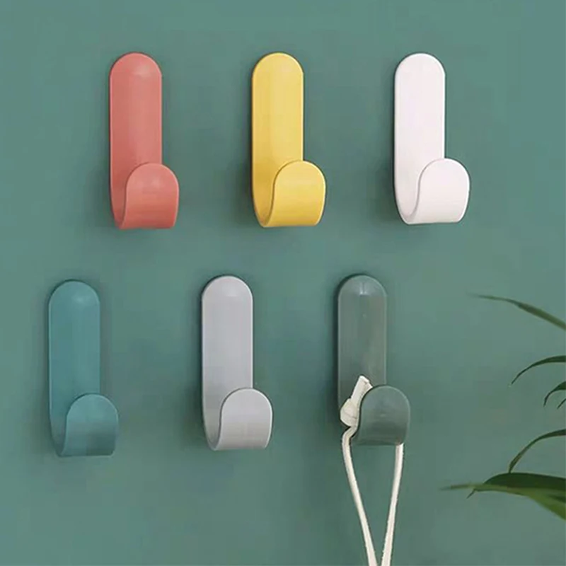 Самоклеящиеся крючки для полотенец настенные шляпы одежды ключей сумок пальто 6