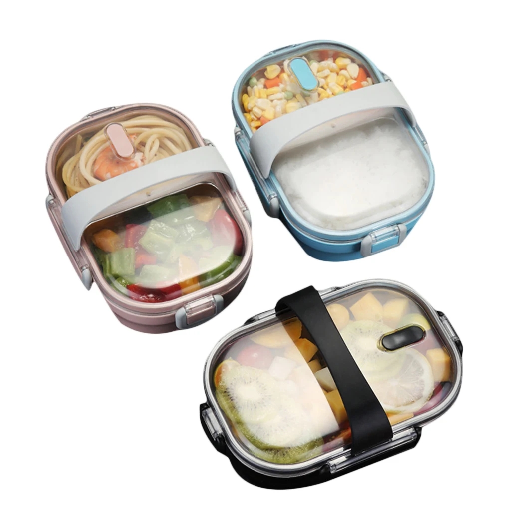 Портативный Ланч-бокс из высококачественной нержавеющей стали Bento box кухонный герметичный контейнер для еды для детей детский школьный Ланч