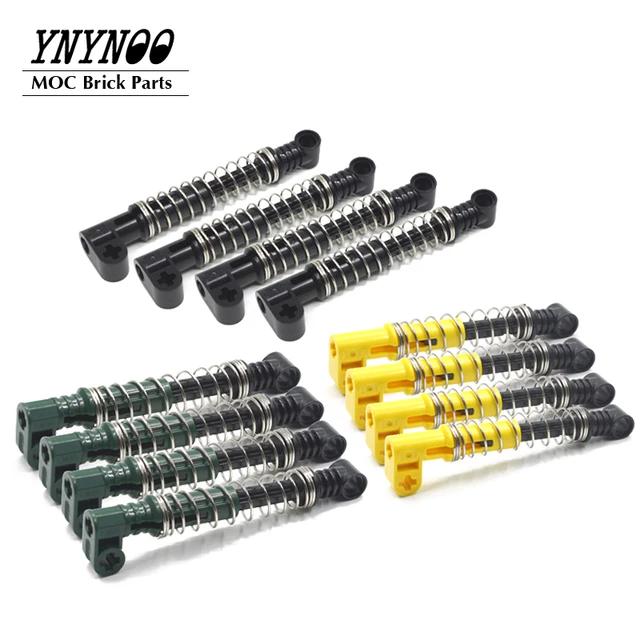 4Pcs/lot High-Tech Shock Absorber 9.5L with Soft Spring 2909c03 MOC Building Blocks Parts DIY Toys Compatible with 74741 18404 1