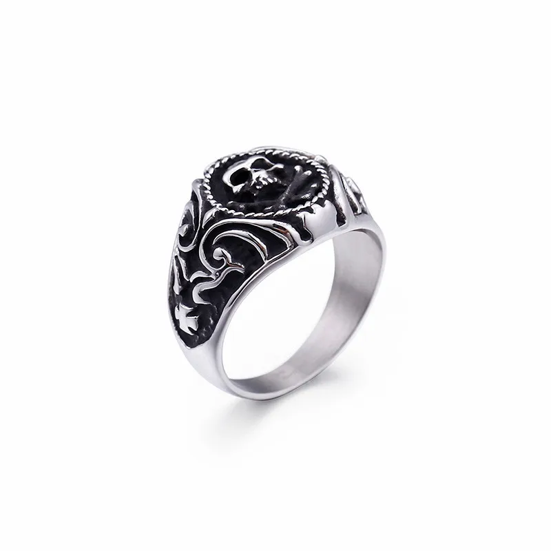 KALEN кольца из нержавеющей стали с черепом викинга для мужчин размер США#8-12 панковские байкерские кольца ювелирные изделия на Хэллоуин