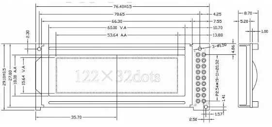 2,46 дюймов 18PIN 12232LC ЖК-дисплей Графический Дисплей модуль SED1520 контроллер 3,3 V 5V Подсветка