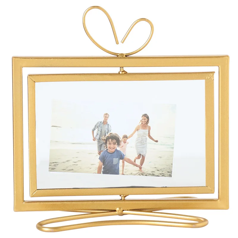Европейская простая и креативная железная Геометрическая стеклянная