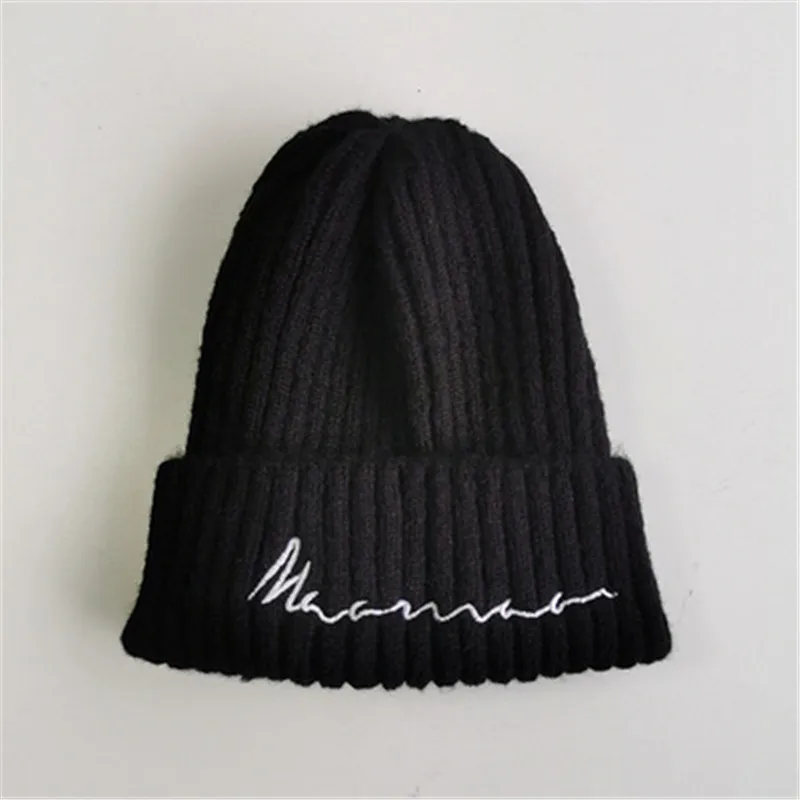 Зимние теплые вязаные шапки Skullies, Детские однотонные шапки для мальчиков и девочек, удобная детская шапка с ушками, Мягкая Детская кепка