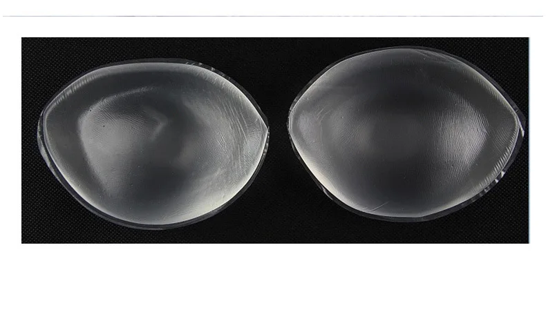 Silica Gel Bathing Suit Formal Dress Inserting Piece Small Abalone Thick Hidden Chest Pad Bikini Push up Transparent WOMEN'S Und