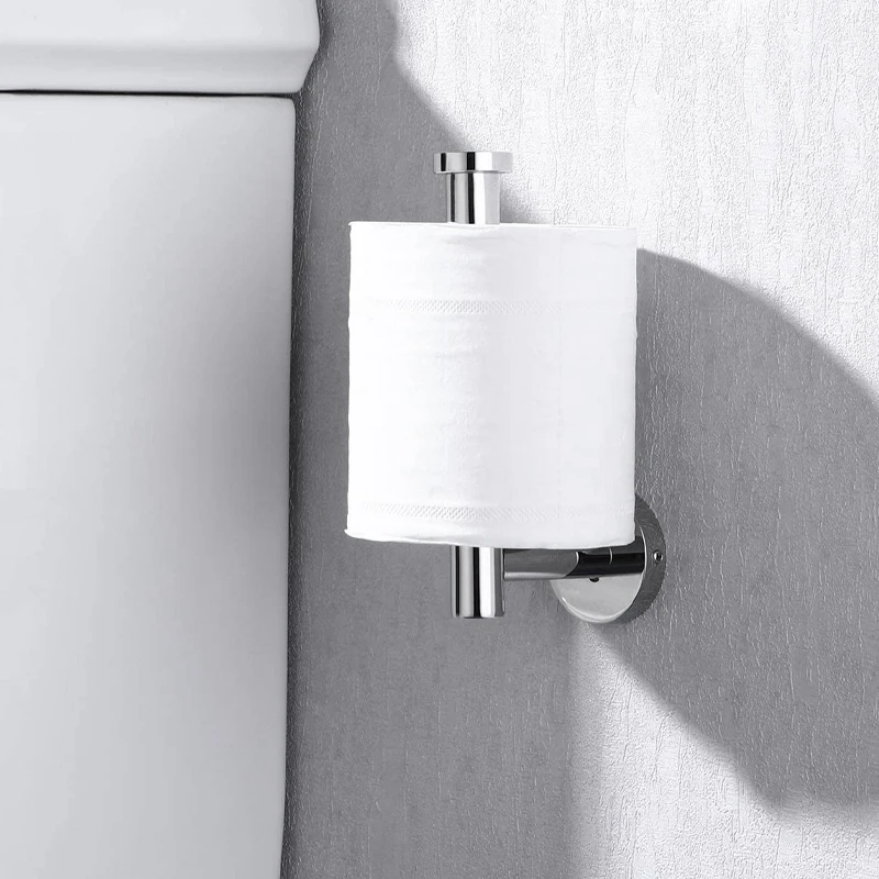 SUS 304 Stainless Steel Toilet Paper Holder Round Tissue Holder Paper Roll Dispenser