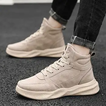

2019 New Men Boots for Mans Boots Male Shoes Adult Motocycle Boot Ankle Boots Walking Shoes Men Leather Booties