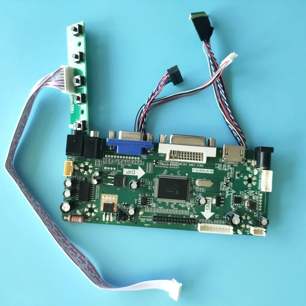 Комплект для B089AW01 V1/B089AW01 V0 1024x600 40pin дисплей M.NT68676 HDMI + DVI VGA ЖК-дисплей светодиодный