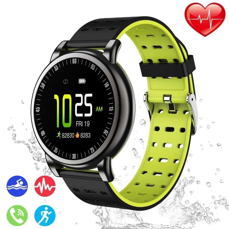 Smart Watch For Android IOS Phone 2019 Version IP68 Waterproof Activity Fitness Tracker Watches Health Exercise With Heart Rate
